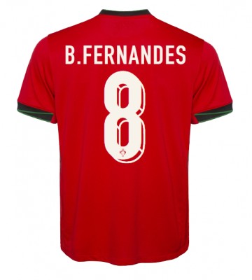 Portugal Bruno Fernandes #8 Hjemmebanetrøje EM 2024 Kort ærmer